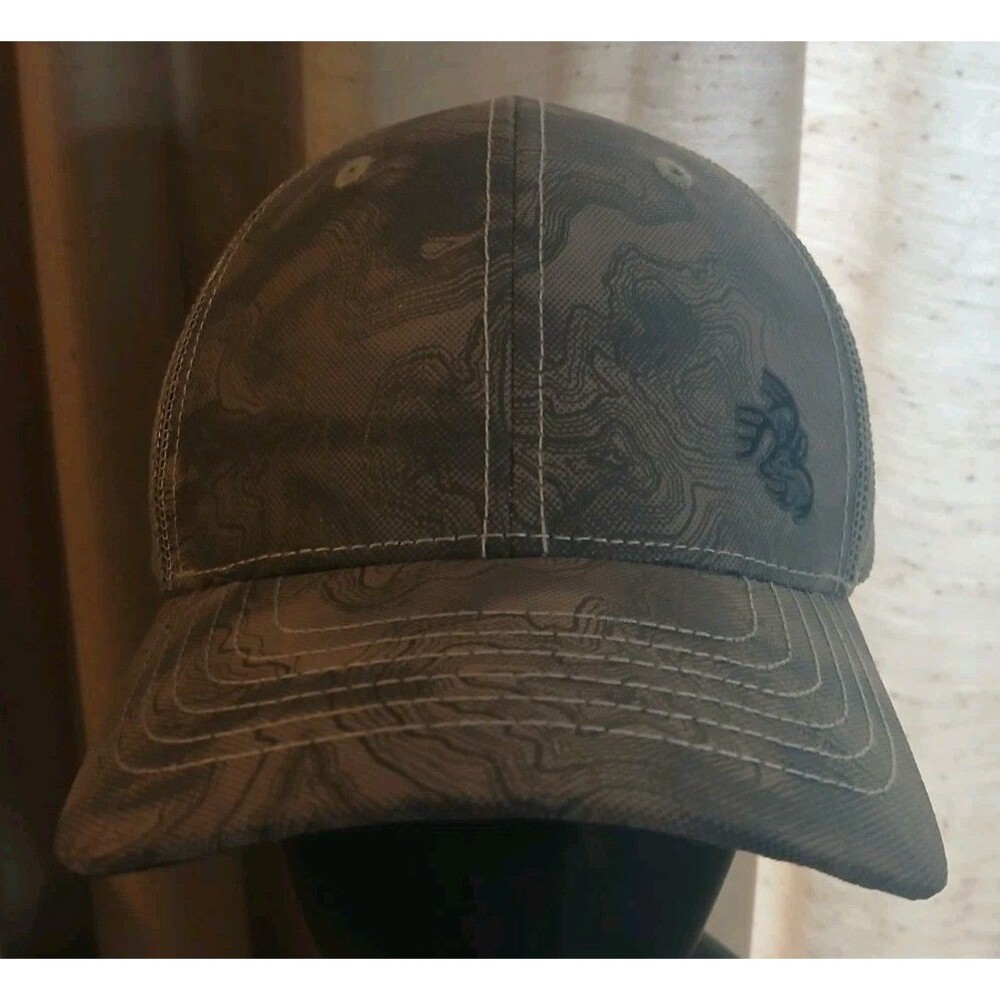 Legendary Whitetails Green Camo Trucker Hat Beige Mesh Adjustable Snapback Deer